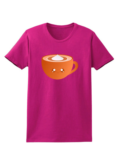 Cute Holiday Drink Pumpkin Spice Latte Womens Dark T-Shirt-TooLoud-Hot-Pink-Small-Davson Sales