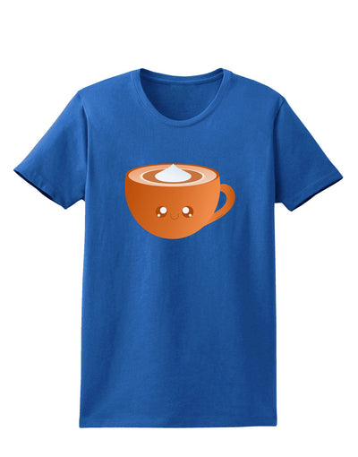 Cute Holiday Drink Pumpkin Spice Latte Womens Dark T-Shirt-TooLoud-Royal-Blue-X-Small-Davson Sales