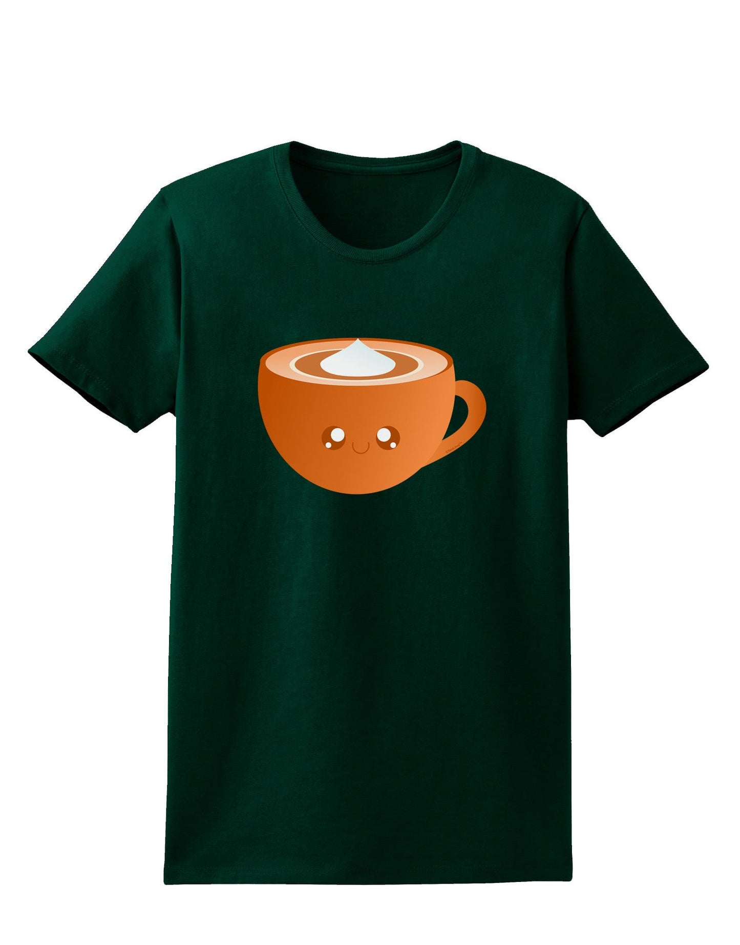 Cute Holiday Drink Pumpkin Spice Latte Womens Dark T-Shirt-TooLoud-Forest-Green-Small-Davson Sales