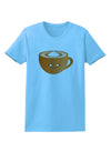 Cute Holiday Drink Pumpkin Spice Latte Womens T-Shirt-Womens T-Shirt-TooLoud-Aquatic-Blue-X-Small-Davson Sales