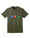 Cute Holiday Drink Set - Christmas Adult Dark T-Shirt-Mens T-Shirt-TooLoud-Military-Green-Small-Davson Sales