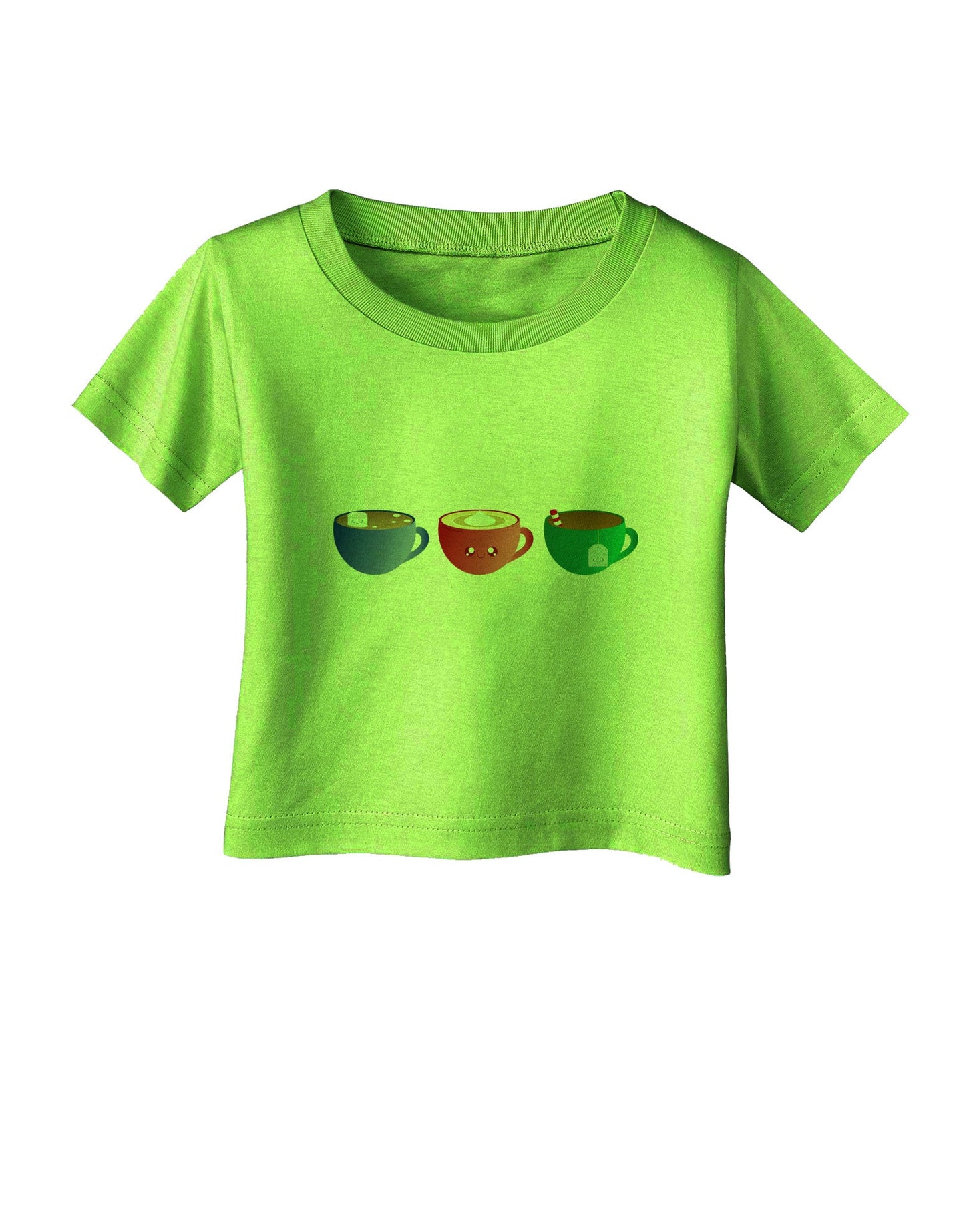 Cute Holiday Drink Set - Christmas Infant T-Shirt-Infant T-Shirt-TooLoud-Lime-Green-06-Months-Davson Sales