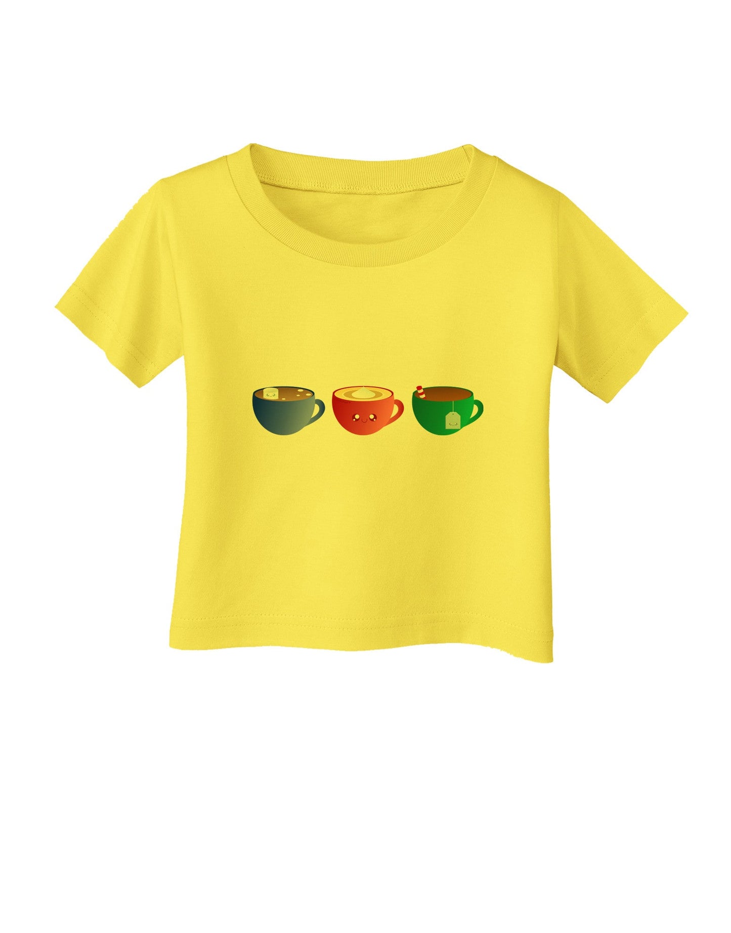 Cute Holiday Drink Set - Christmas Infant T-Shirt-Infant T-Shirt-TooLoud-Yellow-06-Months-Davson Sales