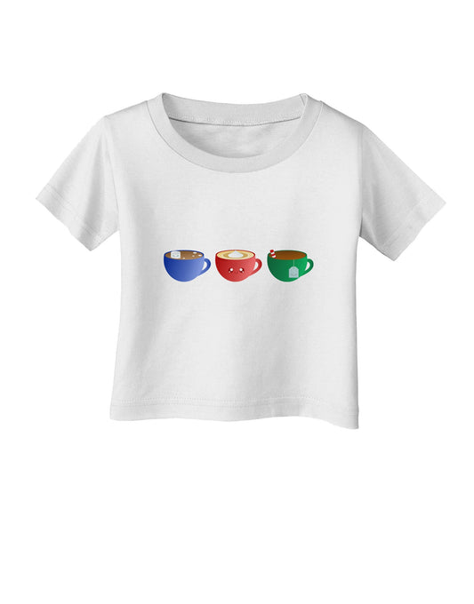 Cute Holiday Drink Set - Christmas Infant T-Shirt-Infant T-Shirt-TooLoud-White-06-Months-Davson Sales