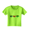 Cute Holiday Drink Set - Christmas Toddler T-Shirt-Toddler T-Shirt-TooLoud-Lime-Green-2T-Davson Sales