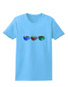 Cute Holiday Drink Set - Christmas Womens T-Shirt-Womens T-Shirt-TooLoud-Aquatic-Blue-X-Small-Davson Sales