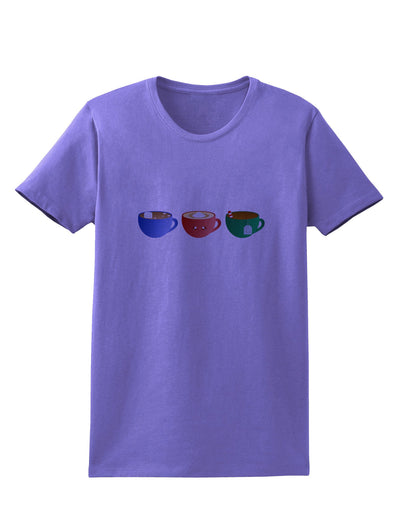 Cute Holiday Drink Set - Christmas Womens T-Shirt-Womens T-Shirt-TooLoud-Violet-X-Small-Davson Sales