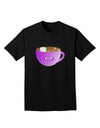 Cute Hot Cocoa Christmas Adult Dark T-Shirt-Mens T-Shirt-TooLoud-Black-Small-Davson Sales