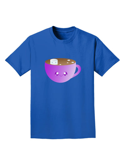 Cute Hot Cocoa Christmas Adult Dark T-Shirt-Mens T-Shirt-TooLoud-Royal-Blue-Small-Davson Sales