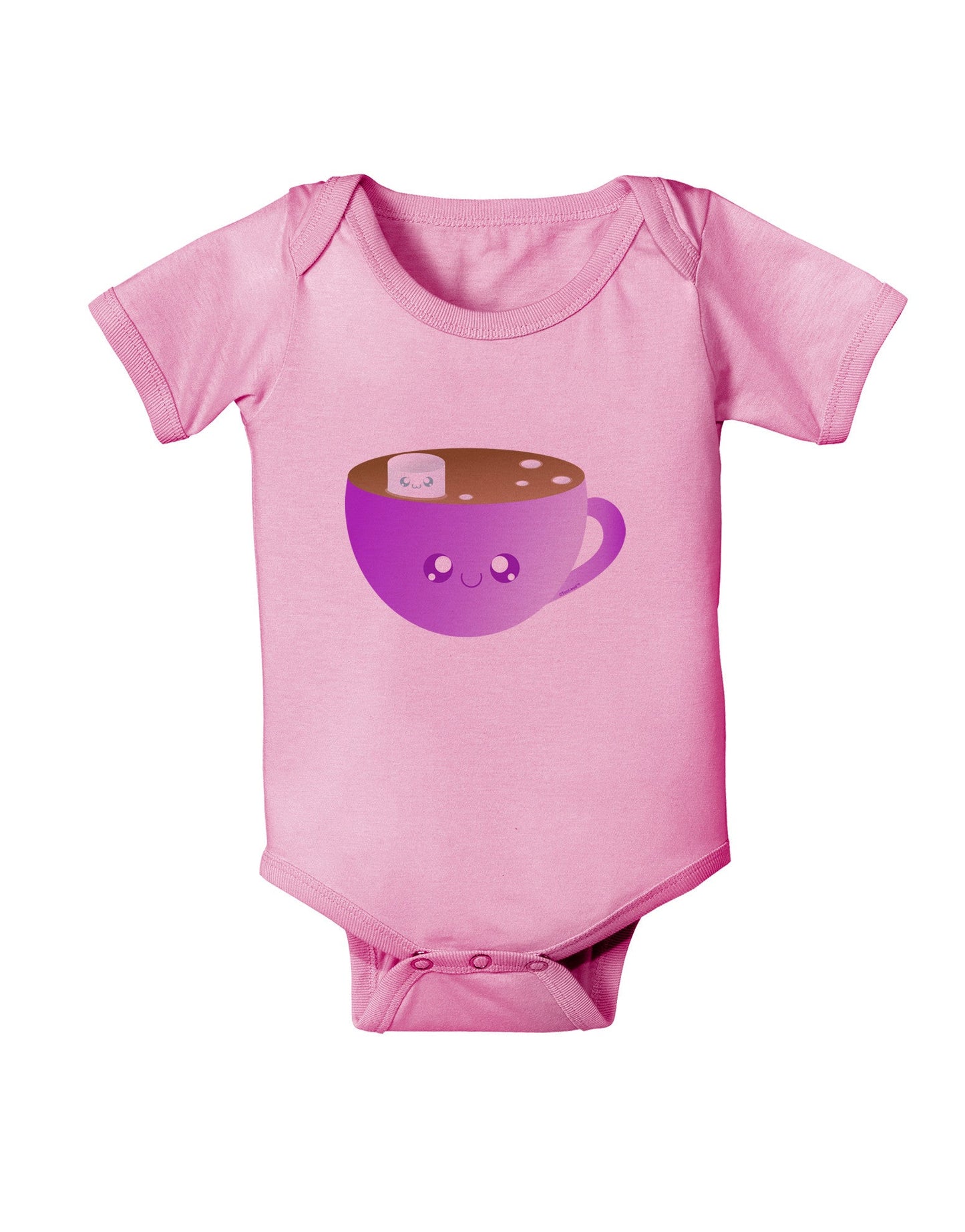 Cute Hot Cocoa Christmas Baby Romper Bodysuit-Baby Romper-TooLoud-Light-Pink-06-Months-Davson Sales