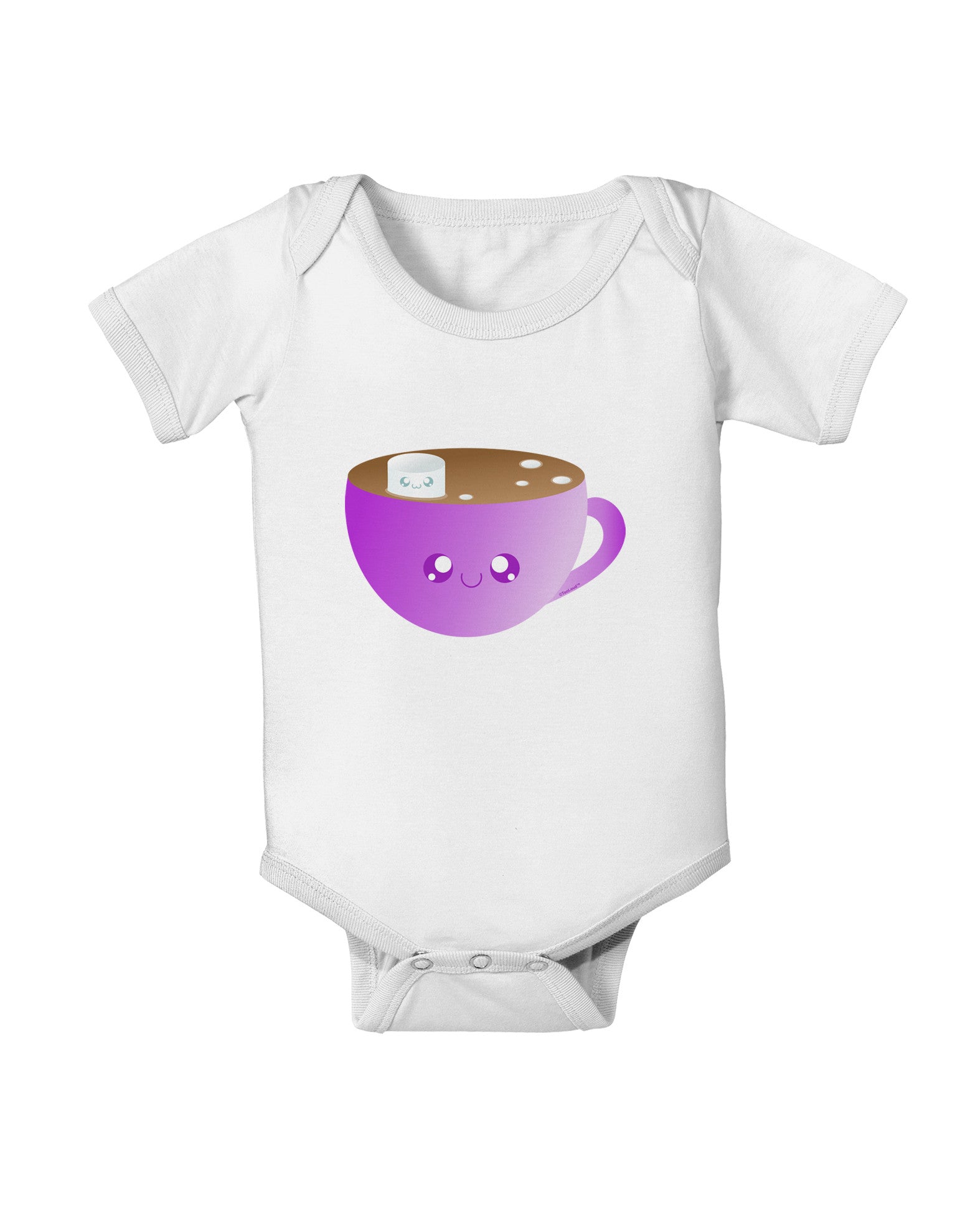 Cute Hot Cocoa Christmas Baby Romper Bodysuit-Baby Romper-TooLoud-White-06-Months-Davson Sales