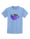 Cute Hot Cocoa Christmas Childrens T-Shirt-Childrens T-Shirt-TooLoud-Light-Blue-X-Small-Davson Sales