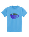 Cute Hot Cocoa Christmas Childrens T-Shirt-Childrens T-Shirt-TooLoud-Aquatic-Blue-X-Small-Davson Sales