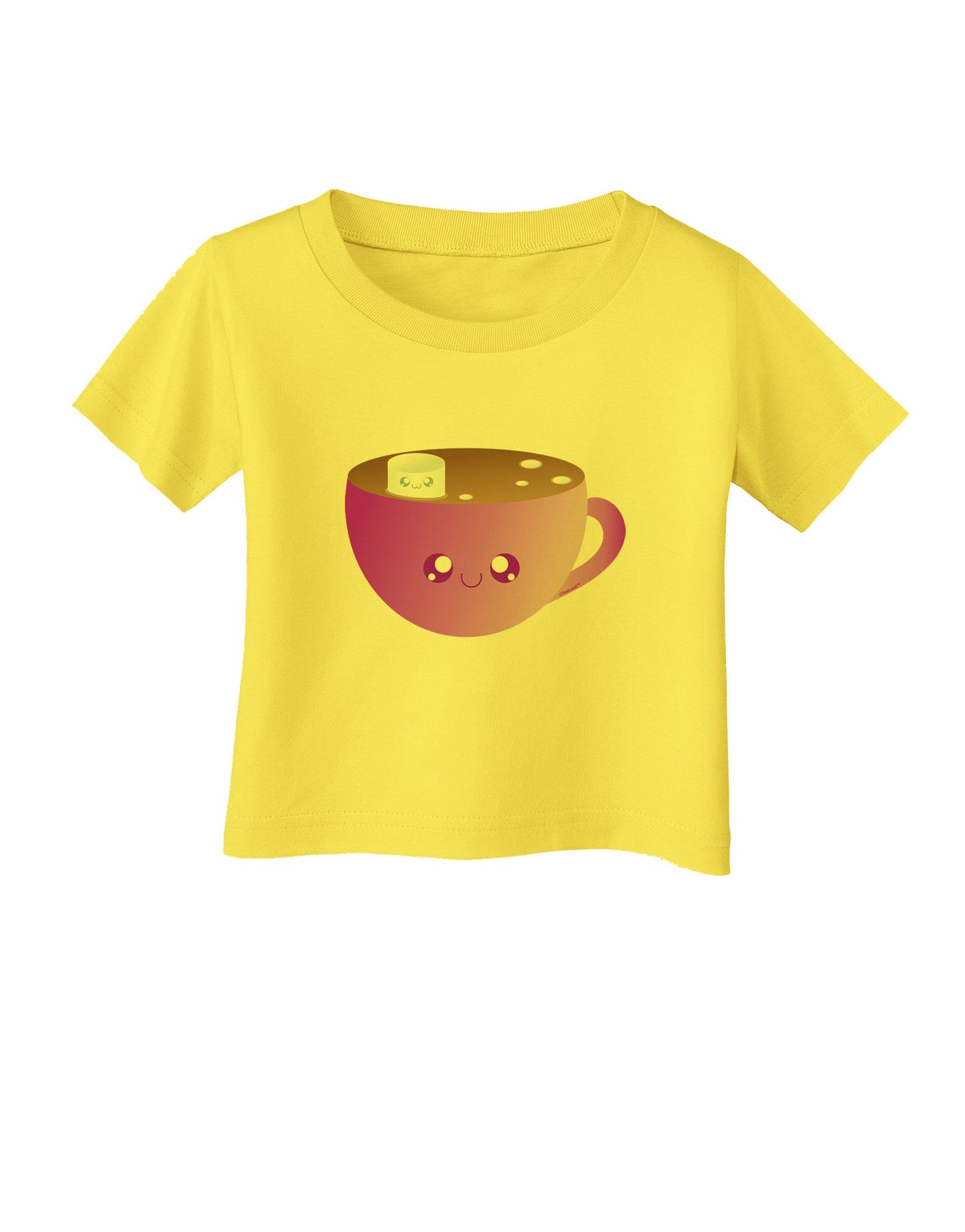 Cute Hot Cocoa Christmas Infant T-Shirt-Infant T-Shirt-TooLoud-Yellow-06-Months-Davson Sales
