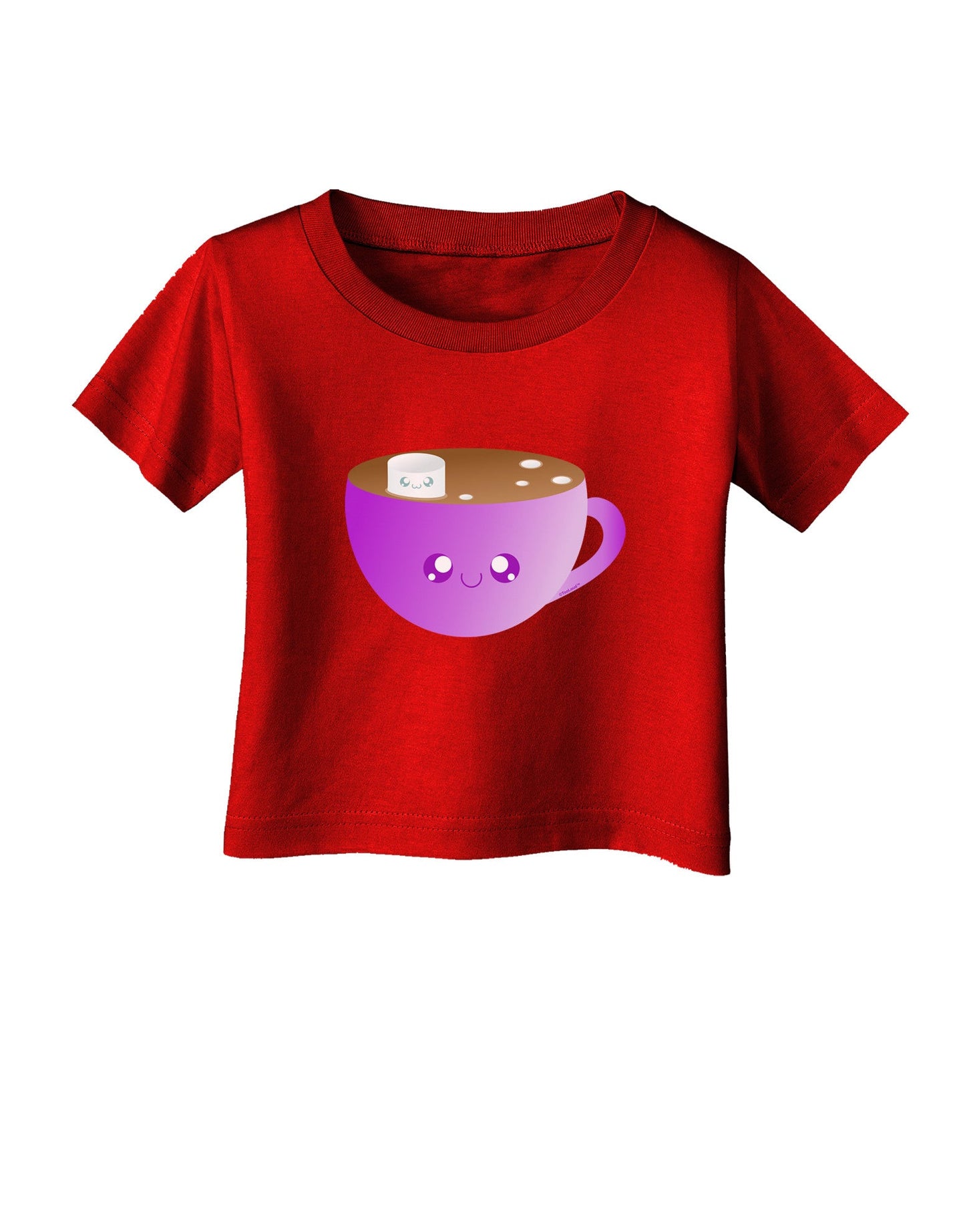 Cute Hot Cocoa Christmas Infant T-Shirt Dark-Infant T-Shirt-TooLoud-Clover-Green-06-Months-Davson Sales