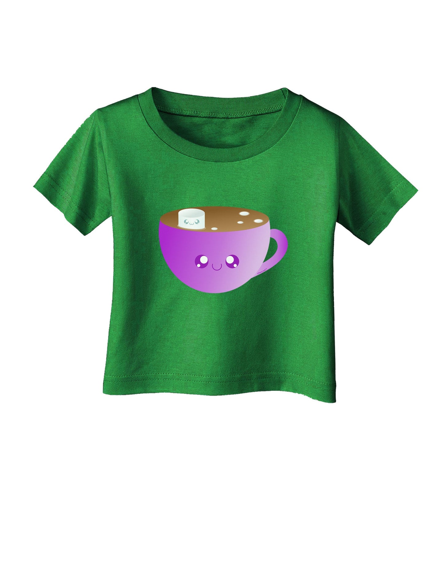 Cute Hot Cocoa Christmas Infant T-Shirt Dark-Infant T-Shirt-TooLoud-Royal-Blue-06-Months-Davson Sales