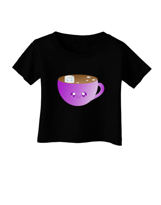 Cute Hot Cocoa Christmas Infant T-Shirt Dark-Infant T-Shirt-TooLoud-Black-06-Months-Davson Sales