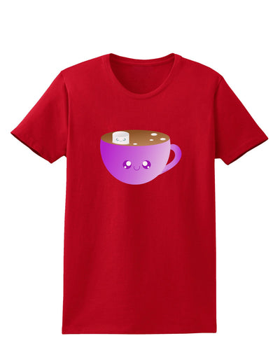 Cute Hot Cocoa Christmas Womens Dark T-Shirt-TooLoud-Red-X-Small-Davson Sales