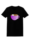 Cute Hot Cocoa Christmas Womens Dark T-Shirt-TooLoud-Black-X-Small-Davson Sales