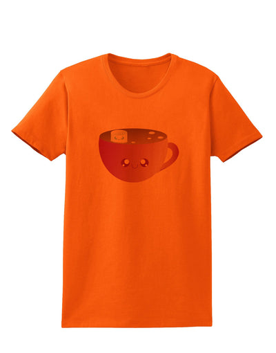 Cute Hot Cocoa Christmas Womens T-Shirt-Womens T-Shirt-TooLoud-Orange-X-Small-Davson Sales