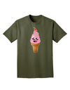 Cute Ice Cream Cone Adult Dark T-Shirt-Mens T-Shirt-TooLoud-Military-Green-Small-Davson Sales