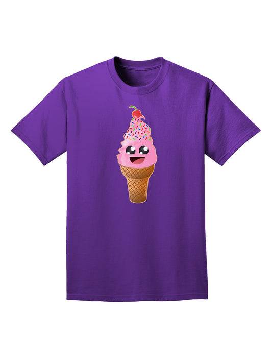 Cute Ice Cream Cone Adult Dark T-Shirt-Mens T-Shirt-TooLoud-Purple-Small-Davson Sales