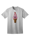 Cute Ice Cream Cone Adult T-Shirt-unisex t-shirt-TooLoud-AshGray-Small-Davson Sales