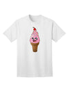 Cute Ice Cream Cone Adult T-Shirt-unisex t-shirt-TooLoud-White-Small-Davson Sales