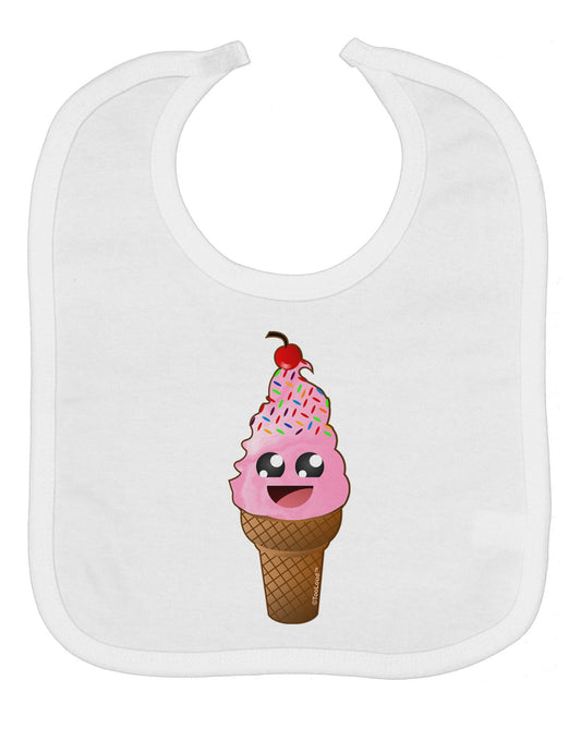 Cute Ice Cream Cone Baby Bib