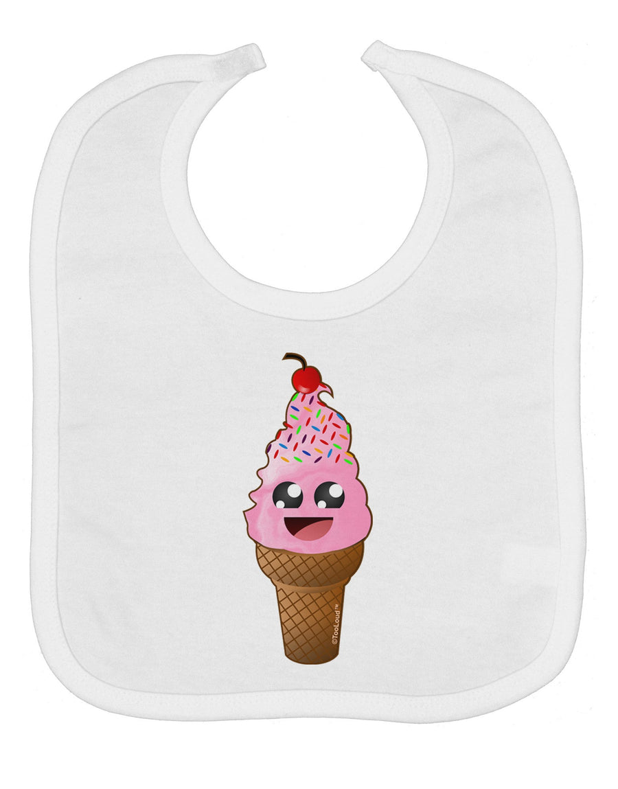 Cute Ice Cream Cone Baby Bib