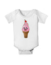 Cute Ice Cream Cone Baby Romper Bodysuit-Baby Romper-TooLoud-White-06-Months-Davson Sales