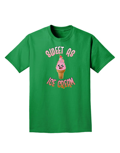 Cute Ice Cream Cone - Sweet As Ice Cream Adult Dark T-Shirt-Mens T-Shirt-TooLoud-Kelly-Green-Small-Davson Sales