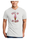 Cute Ice Cream Cone - Sweet As Ice Cream Adult V-Neck T-shirt-Mens V-Neck T-Shirt-TooLoud-White-Small-Davson Sales