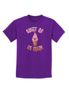 Cute Ice Cream Cone - Sweet As Ice Cream Childrens Dark T-Shirt-Childrens T-Shirt-TooLoud-Purple-X-Small-Davson Sales