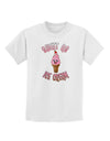 Cute Ice Cream Cone - Sweet As Ice Cream Childrens T-Shirt-Childrens T-Shirt-TooLoud-White-X-Small-Davson Sales