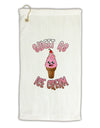 Cute Ice Cream Cone - Sweet As Ice Cream Micro Terry Gromet Golf Towel 16 x 25 inch-Golf Towel-TooLoud-White-Davson Sales