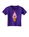 Cute Ice Cream Cone Toddler T-Shirt Dark-Toddler T-Shirt-TooLoud-Purple-2T-Davson Sales