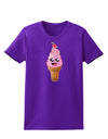 Cute Ice Cream Cone Womens Dark T-Shirt-Womens T-Shirt-TooLoud-Purple-X-Small-Davson Sales