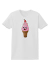 Cute Ice Cream Cone Womens T-Shirt-Womens T-Shirt-TooLoud-White-X-Small-Davson Sales