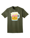 Cute Infatuated Beer Adult Dark T-Shirt by TooLoud-Mens T-Shirt-TooLoud-Military-Green-Small-Davson Sales