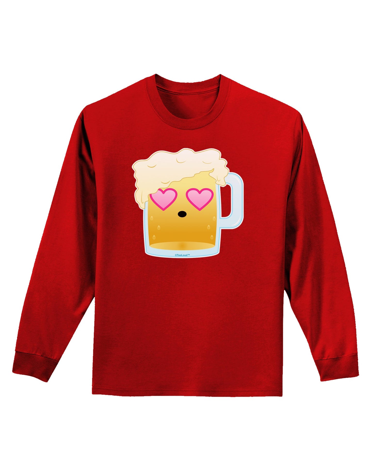 Cute Infatuated Beer Adult Long Sleeve Dark T-Shirt by TooLoud-TooLoud-Red-Small-Davson Sales