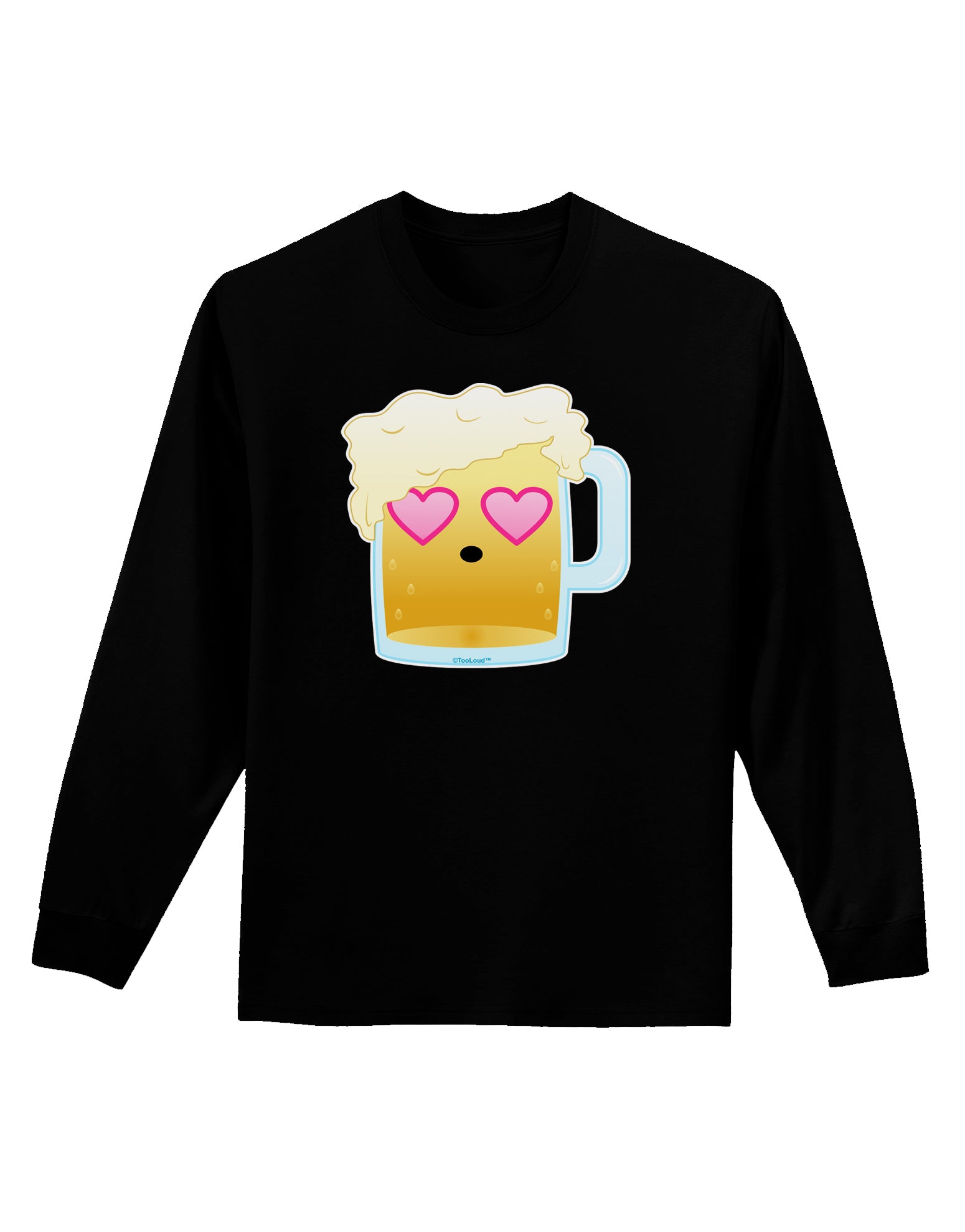 Cute Infatuated Beer Adult Long Sleeve Dark T-Shirt by TooLoud-TooLoud-Black-Small-Davson Sales