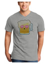 Cute Infatuated Beer Adult V-Neck T-shirt by TooLoud-Mens V-Neck T-Shirt-TooLoud-HeatherGray-Small-Davson Sales