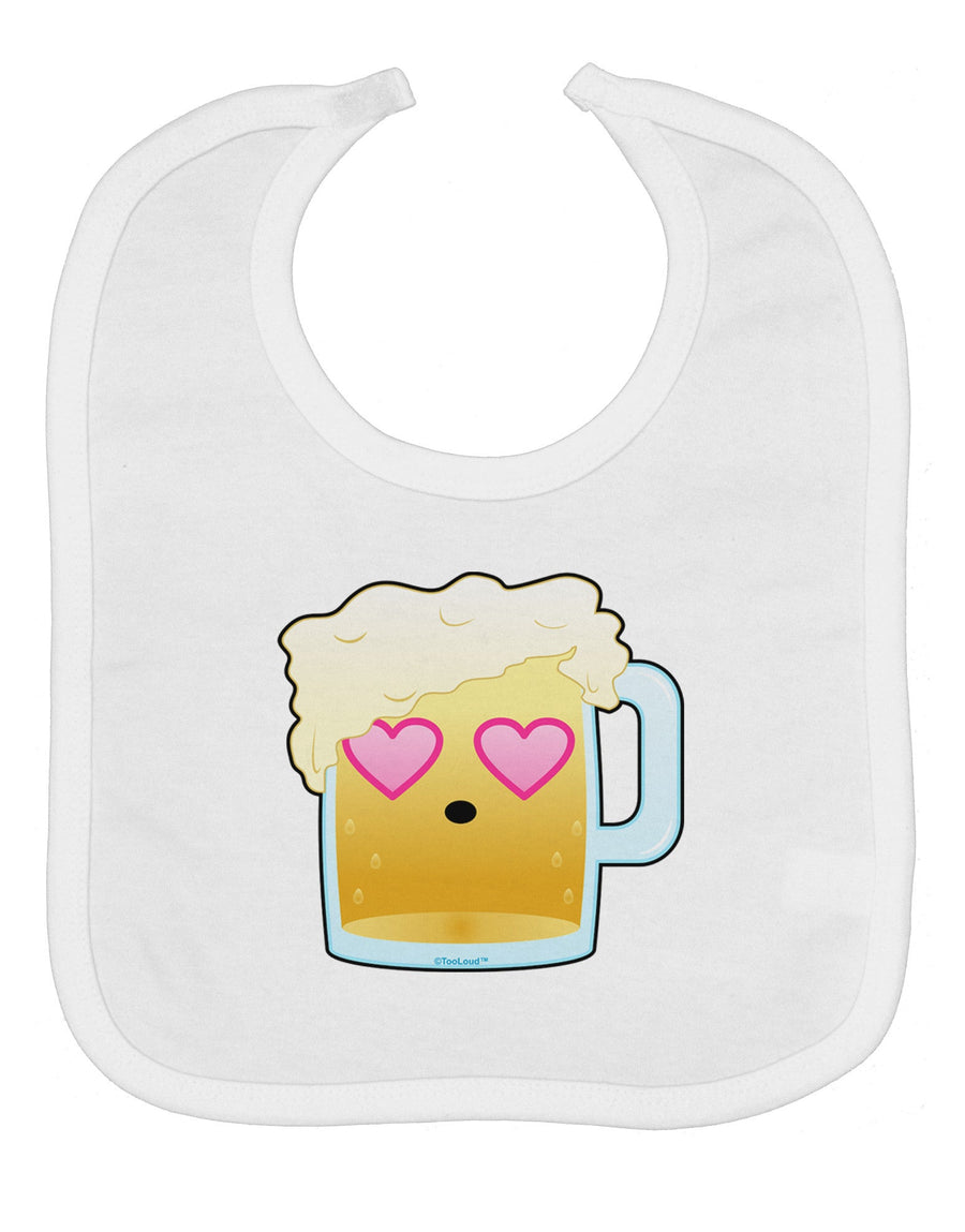 Cute Infatuated Beer Baby Bib by TooLoud