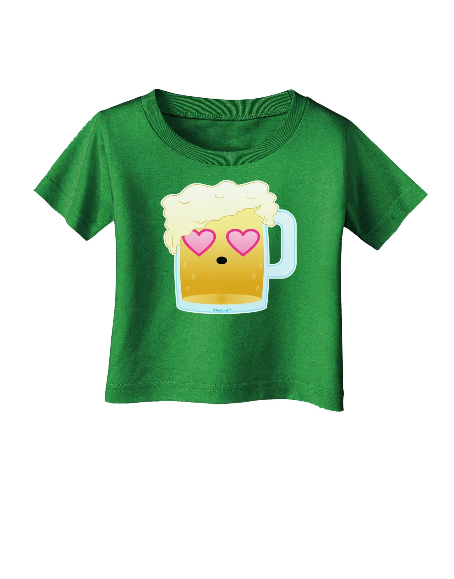 Cute Infatuated Beer Infant T-Shirt Dark by TooLoud-Infant T-Shirt-TooLoud-Clover-Green-06-Months-Davson Sales