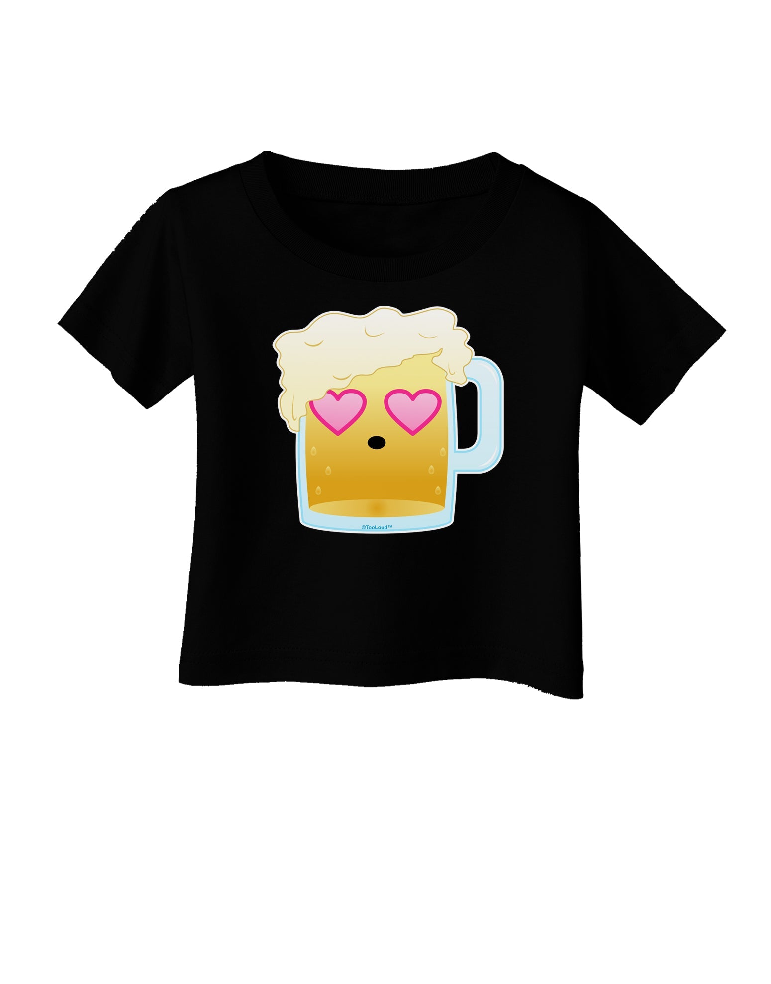 Cute Infatuated Beer Infant T-Shirt Dark by TooLoud-Infant T-Shirt-TooLoud-Black-06-Months-Davson Sales