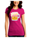 Cute Infatuated Beer Juniors Crew Dark T-Shirt by TooLoud-T-Shirts Juniors Tops-TooLoud-Hot-Pink-Juniors Fitted Small-Davson Sales