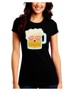 Cute Infatuated Beer Juniors Crew Dark T-Shirt by TooLoud-T-Shirts Juniors Tops-TooLoud-Black-Juniors Fitted Small-Davson Sales