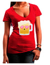 Cute Infatuated Beer Juniors V-Neck Dark T-Shirt by TooLoud-Womens V-Neck T-Shirts-TooLoud-Red-Juniors Fitted Small-Davson Sales