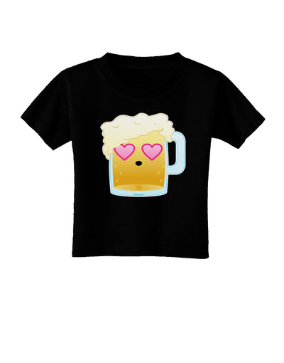 Cute Infatuated Beer Toddler T-Shirt Dark by TooLoud-Toddler T-Shirt-TooLoud-Black-2T-Davson Sales